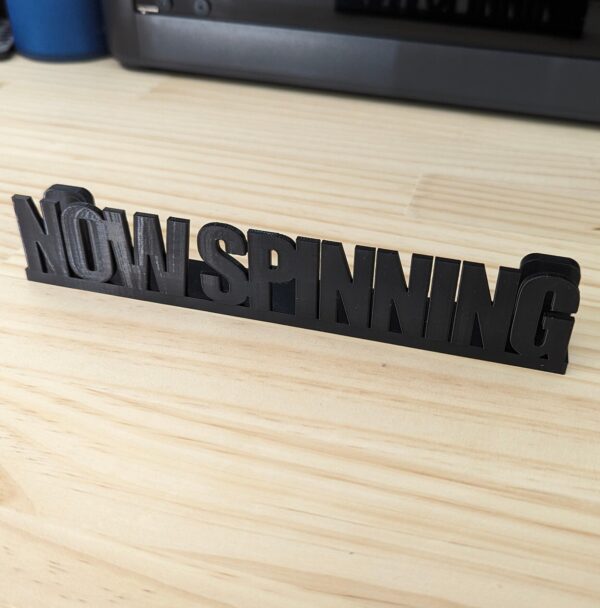 Vinyl Record Now Spinning Wall Mount Display Stand - Image 2